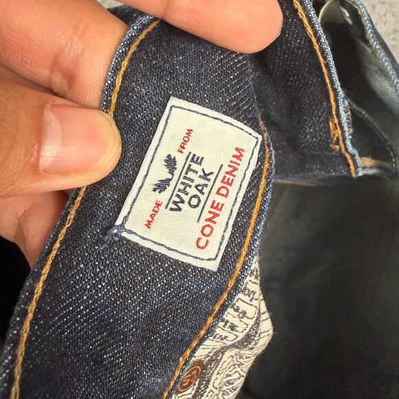 Taylor Stitch Democratic Jeans Mens 34x36 Selvedge White Oak Cone Denim Straight - Picture 7 of 11